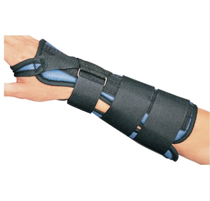 Wrist Brace ProCare® Aluminum / Foam / Tricot Right Hand Black Small - BeHope