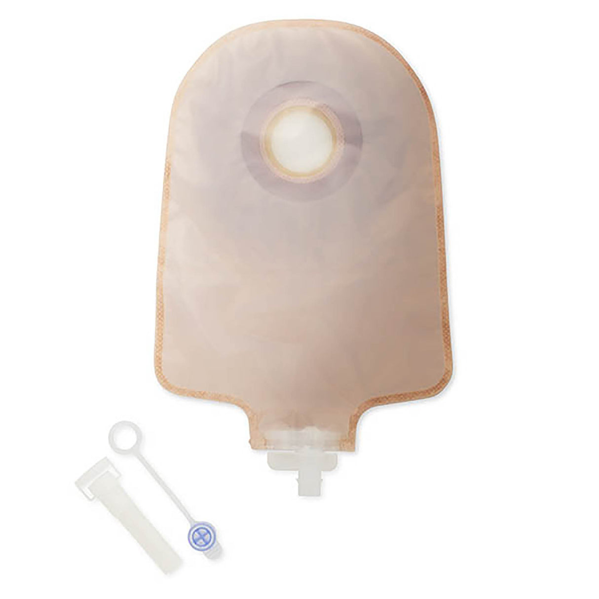 Urostomy Pouch Premier™ One-Piece System 9 Inch Length Flat, Trim to Fit Up to 2-1/2 Inch Stoma Drainable - BeHope