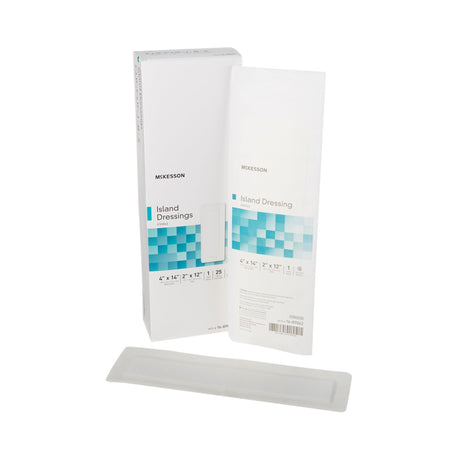 Island Dressing McKesson 4 X 14 Inch Rectangle Sterile - BeHope