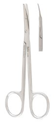 Dissecting Scissors Miltex® Ragnell 5 Inch Length OR / Surgical Grade German Stainless Steel NonSterile Finger Ring Handle Curved Blunt Tip / Blunt Tip - BeHope