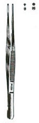 Tissue Forceps Miltex® Semken 5 Inch Length OR / Surgical Grade German Stainless Steel NonSterile NonLocking Thumb Handle Straight 2 X 3 Teeth - BeHope
