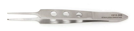 Tissue Forceps Vantage® Bishop-Harmon 3-3/8 Inch Length Floor / Office Grade Pakistani Stainless Steel NonSterile NonLocking Thumb Handle Straight 1 X 2 Teeth - BeHope