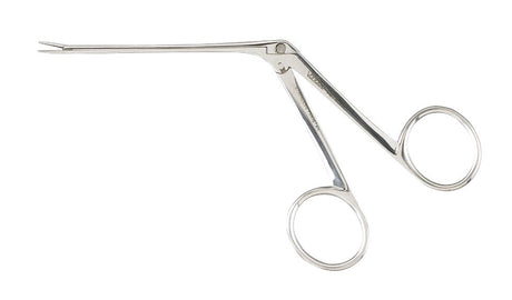 Alligator Forceps Vantage® Hartmann-Noyes 3-1/4 Inch Length Floor / Office Grade Pakistani Stainless Steel NonSterile NonLocking Finger Ring Handle Straight Serrated Tips - BeHope