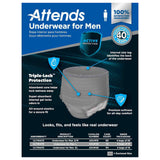 Male Adult Absorbent Underwear Attends For Men Pull On with Tear Away Seams Large Disposable Heavy Absorbency