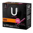 Tampon U by Kotex® Click® Super Plus Absorbency Plastic Applicator Individually Wrapped - BeHope