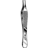 Tissue Forceps Sklar® Adson 4-3/4 Inch Length OR / Surgical Grade German Stainless Steel NonSterile NonLocking Thumb Handle Straight Smooth Tips with 1 X 2 Teeth - BeHope
