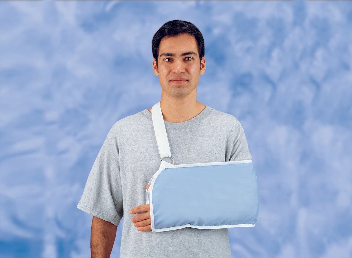 Arm Sling with Shoulder Pad DeRoyal® D-Ring / Hook and Loop Strap Closure Child Size - BeHope