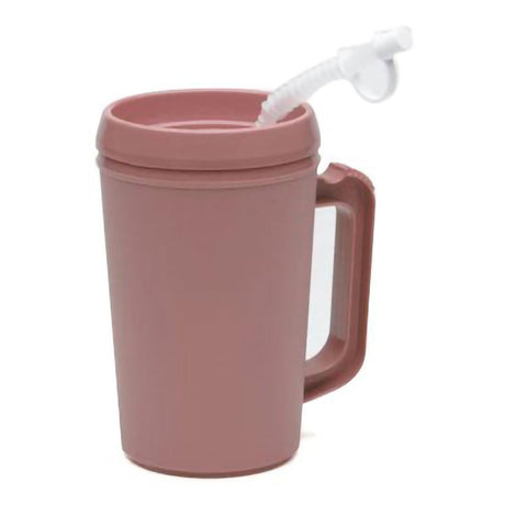 22 oz. Plastic Insulated Drinking Mug Rose Reusable - BeHope