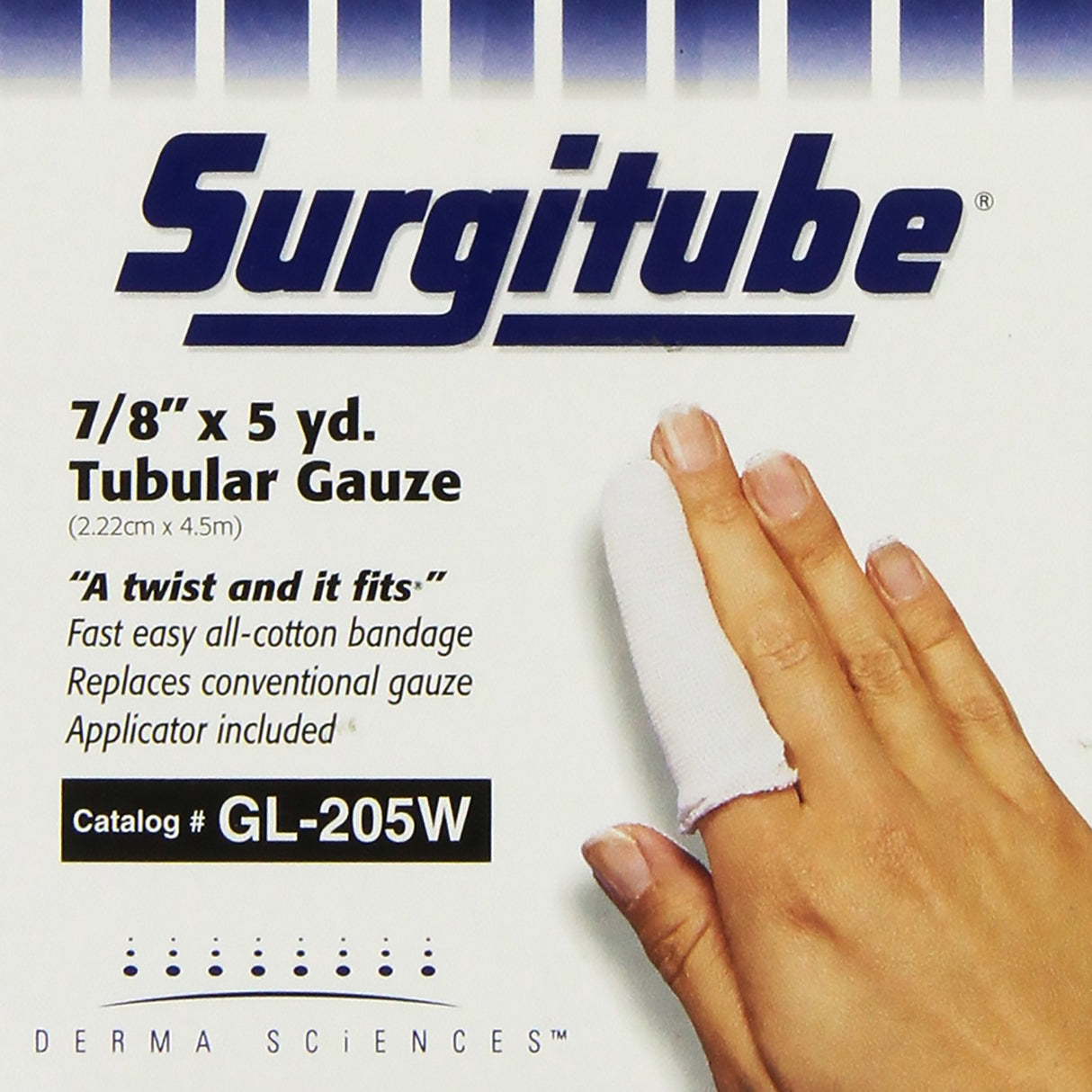 Tubular Retainer Dressing Surgitube® White Cotton Size 2 7/8 Inch X 5 Yard Large Finger / Toe NonSterile - BeHope