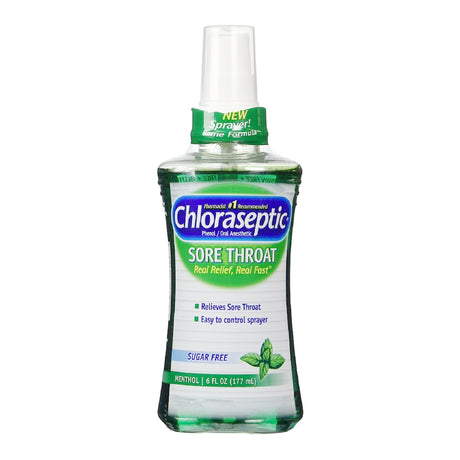 Sore Throat Relief Chloraseptic® 1.4% Strength Oral Spray 6 oz. - BeHope