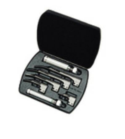 Laryngoscope Blade Set Welch Allyn® Halogen Light Stainless Steel Removable Light Pipe - BeHope