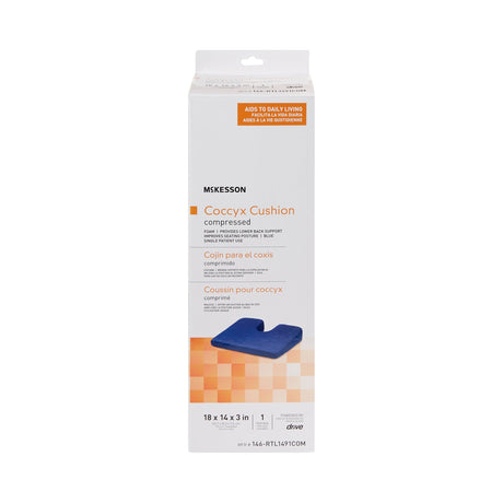 Coccyx Relief Seat Cushion McKesson 18 W X 14 L X 3 D Inch Foam - BeHope