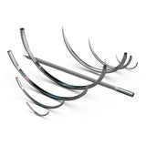 Nonabsorbable Suture with Needle LOOK® Nylon C-6 3/8 Circle Reverse Cutting Needle Size 4-0 Monofilament - BeHope