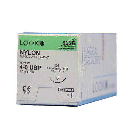 Nonabsorbable Suture Look® Nylon Reverse Cutting Needle for Smooth Tissue Passage - BeHope