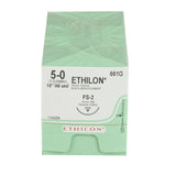 Nonabsorbable Suture with Needle Ethilon™ Nylon FS-2 3/8 Circle Reverse Cutting Needle Size 5-0 Monofilament - BeHope