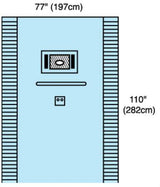 EENT Drape Ophthalmic Drape 77 W X 110 L Inch Sterile - BeHope