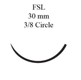 Nonabsorbable Suture with Needle Perma-Hand™ Silk FSL 3/8 Circle Reverse Cutting Needle Size 0 Braided - BeHope