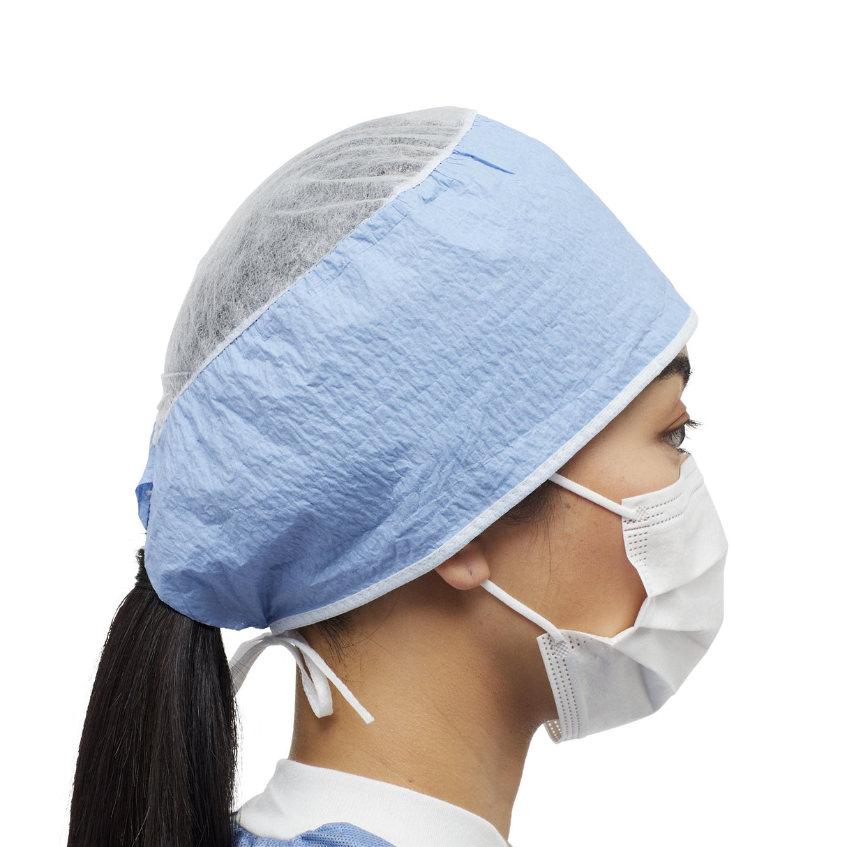 Surgeon Cap Cardinal Health™ One Size Fits Most Blue Tie Closure - BeHope