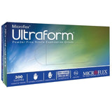 Exam Glove Ultraform® Medium NonSterile Nitrile Standard Cuff Length Textured Fingertips Blue Not Rated - BeHope