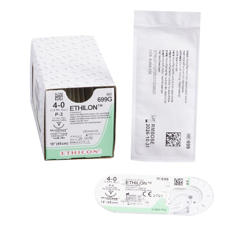 Ethilon™ Nonabsorbable Nylon Monofilament Suture with Precision Reverse Cutting Needle - BeHope