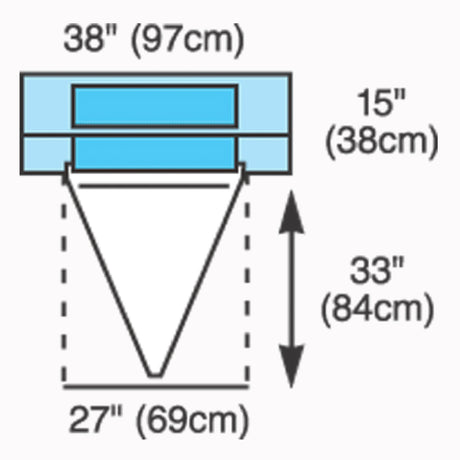 Obstetrics / Gynecology Drape Under Buttocks Drape 36 W X 49 L Inch Sterile - BeHope