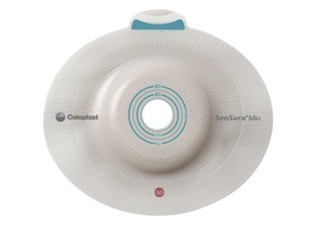 Ostomy Barrier SenSura Mio Click Precut, Extended Wear Elastic Adhesive 70 mm Flange Yellow Code System 1-5/8 Inch Opening - BeHope
