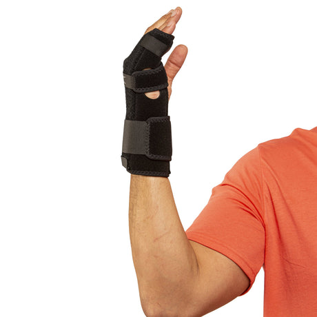 Hand / Finger Brace TKO® Standard Neoprene / Nylon / UBL Right Hand Black Regular - BeHope