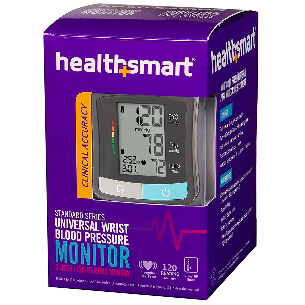 Home Automatic Digital Blood Pressure Monitor MABIS® One Size Fits Most Cuff Nylon Cuff 13 - 21 cm Wrist - BeHope