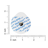 ECG Stress Electrode Snap Connector Conductive Adhesive Gel Foam Backing Adult Non-Radiolucent 30 per Pack - BeHope