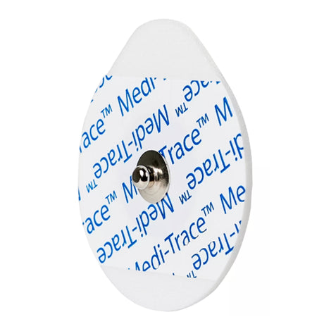 ECG Stress Electrode Snap Connector Conductive Adhesive Gel Foam Backing Adult Non-Radiolucent 30 per Pack - BeHope