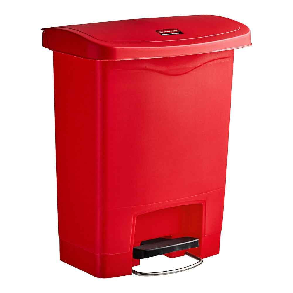 Trash Can Rubbermaid® Slim Jim® 32 Quart / 8 Gal. Plastic Rectangular - Behope