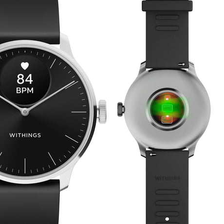 Smartwatch ScanWatch Llight 37mm Withings 24 Hour Grayscale OLED display - BeHope