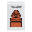 Specimen Transport Bag with Document Pouch 8 X 10 Inch Zip Closure Biohazard Symbol / Storage Instructions NonSterile - BeHope