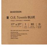 O.R. Towel McKesson 17 W X 27 L Inch Blue Sterile - BeHope