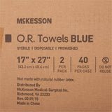 O.R. Towel McKesson 17 W X 27 L Inch Blue Sterile - BeHope