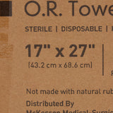 O.R. Towel McKesson 17 W X 27 L Inch Blue Sterile - BeHope