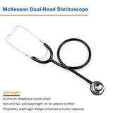 General Exam Stethoscope McKesson Black 1-Tube 22 Inch Tube Double Sided Chestpiece - BeHope