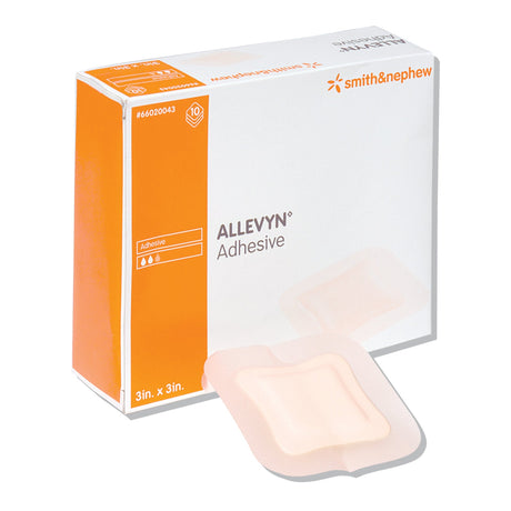Foam Dressing Allevyn Adhesive 7 X 7 Inch With Border Film Backing Adhesive Square Sterile - BeHope