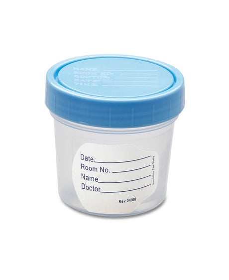 Specimen Container 120 Ml (4 Oz.) Screw Cap Poly Bagged Sterile / Sterile Fluid Path