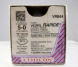 Absorbable Suture with Needle Vicryl™ Rapide Polyglactin 910 PC-3 3/8 Circle Precision Conventional Cutting Needle Size 5-0 Braided - BeHope