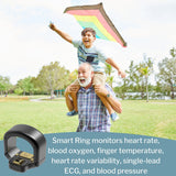 Wellness Monitor Ring Prevention® circul+™ Monitoring Blood Pressure, Oximetry, Heart Rate, Temperature Battery Operated - BeHope
