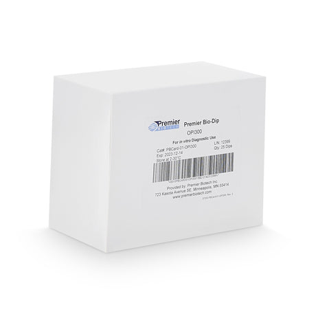 Drugs of Abuse Test Kit Premier Bio-Dip Opiates (OPI) 25 Tests CLIA Waived - BeHope
