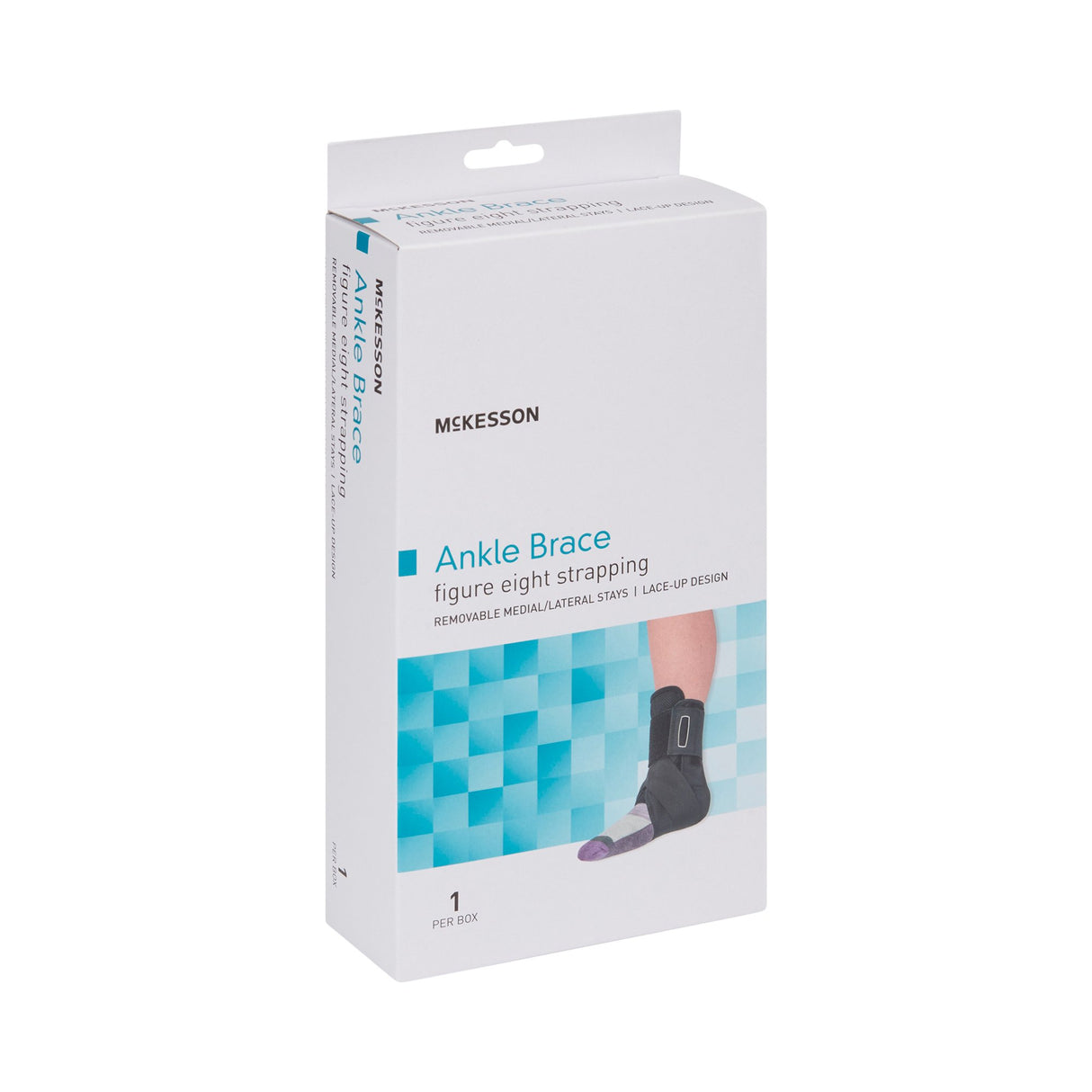 Ankle Brace McKesson Medium Lace-Up / Figure-8 Strap / Hook and Loop Closure Foot - BeHope