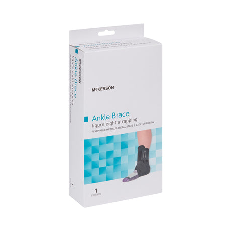 Ankle Brace McKesson Medium Lace-Up / Figure-8 Strap / Hook and Loop Closure Foot - BeHope