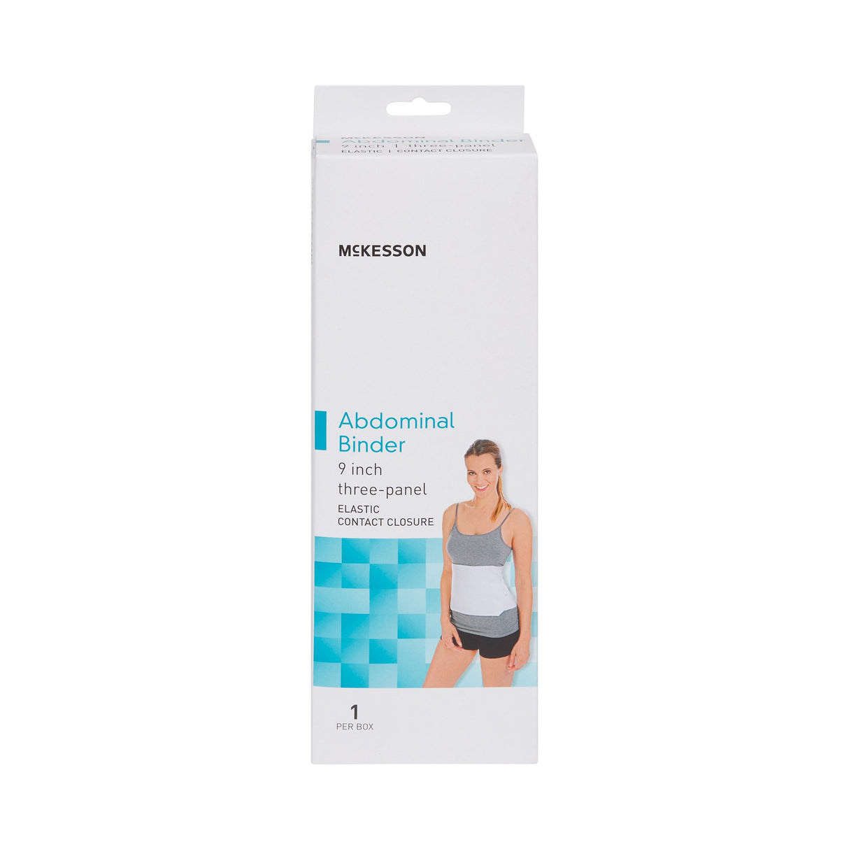 Abdominal Binder McKesson Small / Medium Hook and Loop Closure 30 to 45 Inch Waist Circumference 9 Inch Height Adult - BeHope