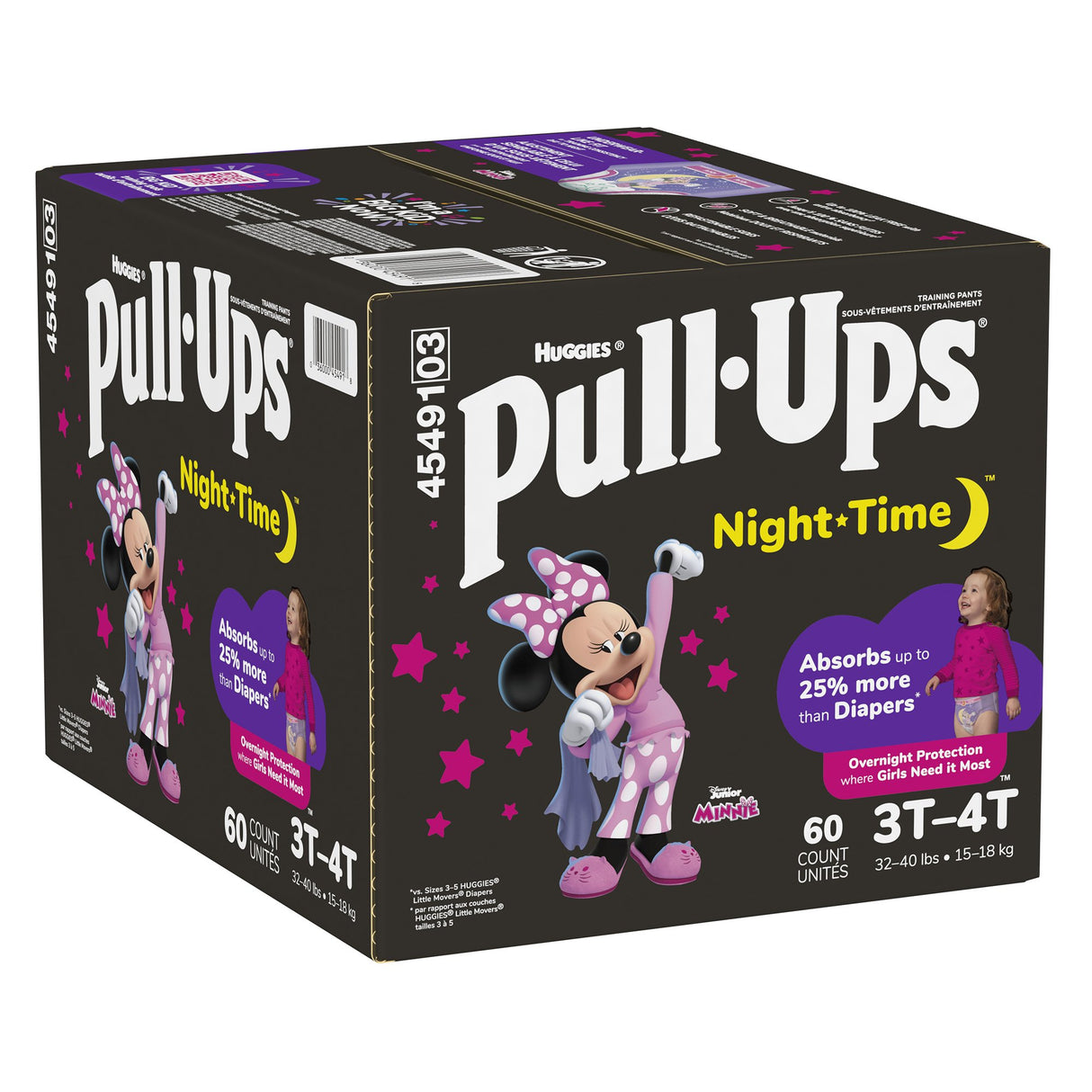 Female Toddler Training Pants Pull-Ups Night-Time Size 3T to 4T Disposable Heavy Absorbency - BeHope