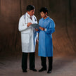 Lab Coat Disposable Durable 3-layer SMS Enhanced Protection - BeHope