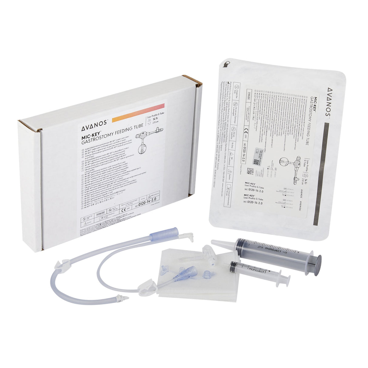 Low Profile Gastrostomy Tube Kit MIC-Key® 14 Fr. 2.0 cm Tube Silicone Sterile - BeHope