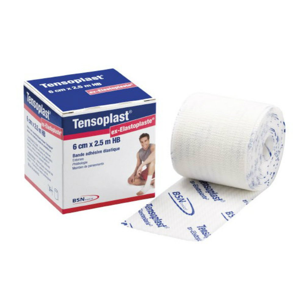 Elastic Adhesive Bandage Tensoplast® 3 Inch X 5 Yard No Closure White NonSterile Medium Compression - BeHope