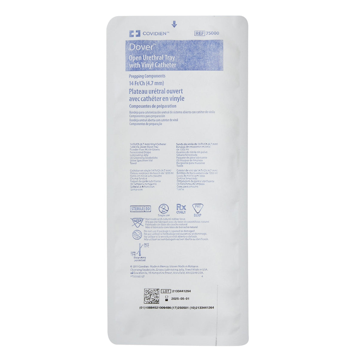 Intermittent Catheter Tray Kenguard™ Open System / Urethral 14 Fr. Without Balloon Vinyl - BeHope